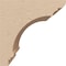 Ekena Millwork 5"W x 5"D x 5"H Wide Hughes Rough Cedar Woodgrain TimberThane Corbel, Primed Tan CORUR05X05X05HUGRCPR - alternate 2